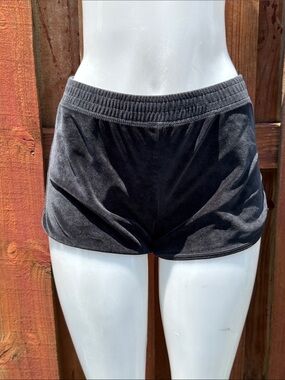 Hollister Black Velour Athletic Lounge Shorts Size S